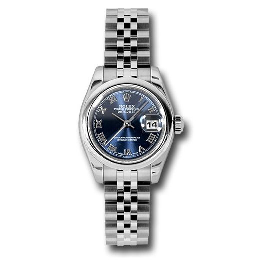 Đồng hồ Rolex Steel Lady-Datejust Domed Bezel Blue Roman Dial Jubilee Bracelet 179160 brj 26mm
