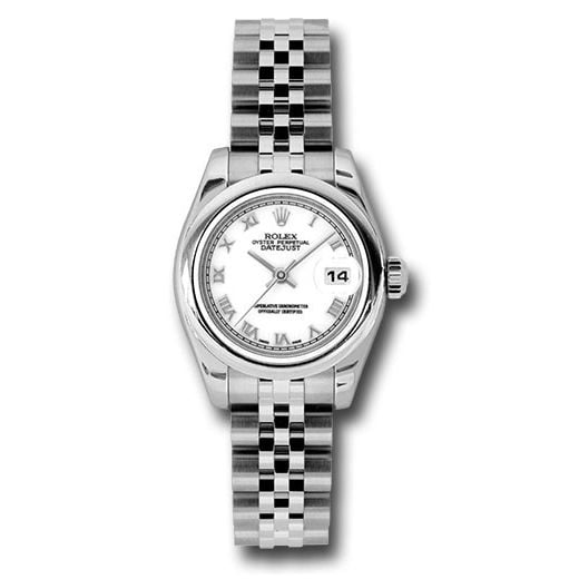 Đồng hồ Rolex Steel Lady-Datejust Domed Bezel White Roman Dial Jubilee Bracelet 179160 wrj 26mm