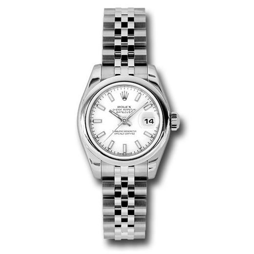 Đồng hồ Rolex Steel Lady-Datejust Domed Bezel White Index Dial Jubilee Bracelet 179160 wsj 26mm