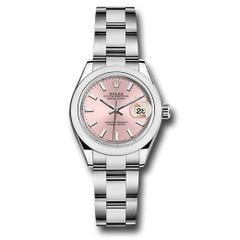 Đồng hồ Rolex Steel Lady-Datejust Domed Bezel Pink Index Dial Oyster Bracelet 279160 pio 28mm