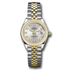 Đồng hồ Rolex Steel & Yellow Gold Rolesor Lady-Datejust Domed Bezel Silver Diamond Star Dial Jubilee Bracelet 279163 s9dix8dj 28mm
