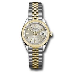 Đồng hồ Rolex Steel & Yellow Gold Rolesor Lady-Datejust Domed Bezel Silver Index Dial Jubilee Bracelet 279163 sij 28mm