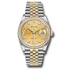 Đồng hồ Rolex Yellow Rolesor Datejust Diamond Bezel Champagne Jubilee Diamond Dial Jubilee Bracelet 126283rbr chjdj 36mm