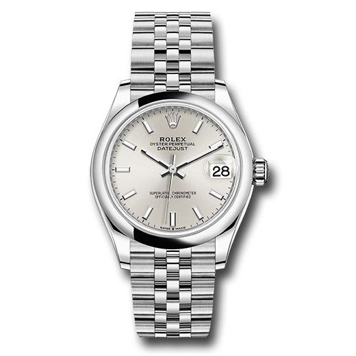 Đồng hồ Rolex Steel & White Gold Datejust Domed Bezel Silver Index Dial Jubilee Bracelet 278240 sij 31mm