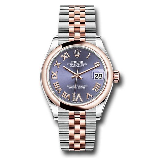 Đồng hồ Rolex Steel & Everose Gold Datejust Domed Bezel Chocolate Diamond Roman VI Dial Jubilee Bracelet 278241 aubdr6j 31mm