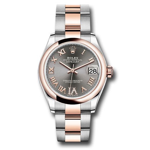 Đồng hồ Rolex Steel & Everose Gold Datejust Domed Bezel Mother-Of-Pearl Diamond Dial Oyster Bracelet 278241 dkrhdr6o 31mm