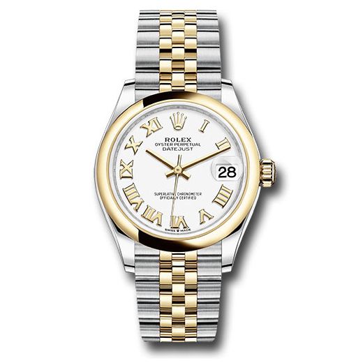 Đồng hồ Rolex Steel & Yellow Gold Datejust Domed Bezel White Roman Dial Jubilee Bracelet 278243 wrj 31mm