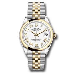 Đồng hồ Rolex Steel & Yellow Gold Datejust Domed Bezel White Roman Dial Jubilee Bracelet 278243 wrj 31mm