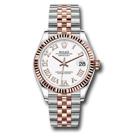 Đồng hồ Rolex Steel & Everose Gold Datejust Fluted Bezel Rosé Index Dial Jubilee Bracelet 278271 wrj 31mm