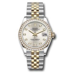 Đồng hồ Rolex Steel & Yellow Gold Datejust Diamond Bezel Silver Diamond Dial Jubilee Bracelet 278383RBR sdj 31mm