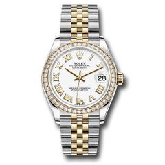 Đồng hồ Rolex Steel & Yellow Gold Datejust Diamond Bezel White Roman Dial Jubilee Bracelet 278383RBR wrj 31mm