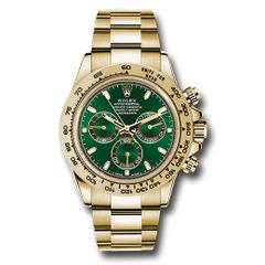 Đồng hồ Rolex Yellow Gold Cosmograph Daytona Green Stick Dial 116508 Gri 40mm