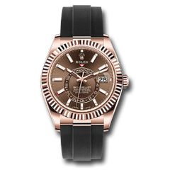 Đồng hồ Rolex Everose Gold Sky-Dweller Chocolate Index Dial Oysterflex Bracelet 326235 choi 42mm
