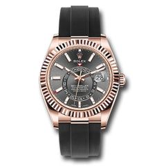 Đồng hồ Rolex Everose Gold Sky-Dweller Slate Index Dial Oysterflex Bracelet 326235 sgi 42mm