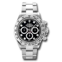 Đồng hồ Rolex White Gold Cosmograph Daytona Black Diamond Dial 116509 bkd 40mm