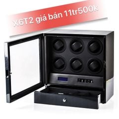 Hộp đựng đồng hơ cơ 6 đồng hồ xoay 1 tủ kéo X6T2