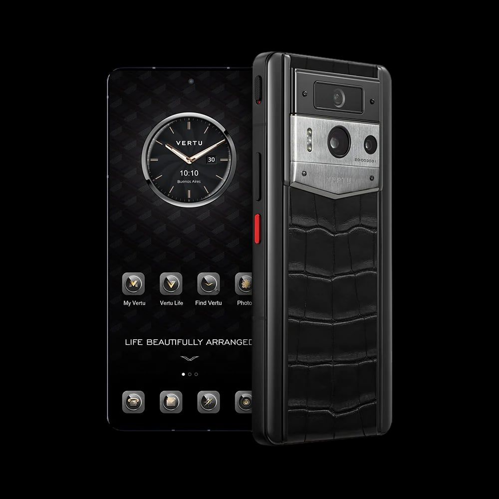 METAVERTU 2 Alligator Skin Black (Silver Case)