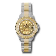 Đồng hồ Rolex Steel và Yellow Gold Lady Yacht-Master Champagne Dial 169623 ch 29mm