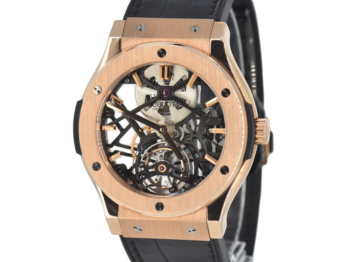 Hublot Classic Fusion Skeleton Tourbillon King Gold Limited Edition of 99 Watch-505.OX.0180.LR