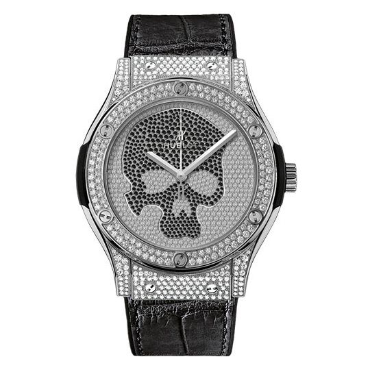 Đồng hồ Hublot Classic Fusion Skull Titanium Full Pavé 511.NX.9000.LR.1704.SKULL 45mm