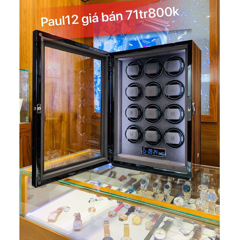 Hộp đựng động hồ cơ 12 xoay Paul 12