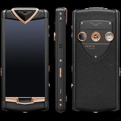 Vertu Touch Pure Black Mixed Red Gold