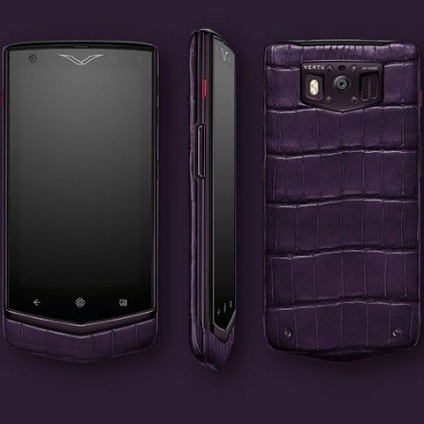 Vertu Constellation V Pure Plum Alligator