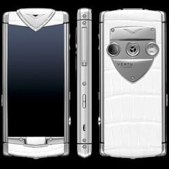 Vertu Touch White Alligator Diamond Trim