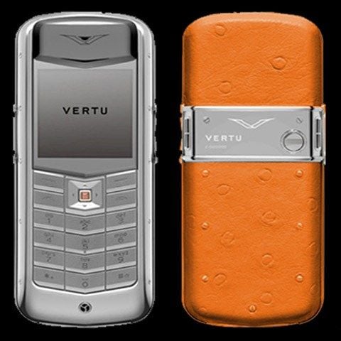 Vertu Constellation Ostrich Orange