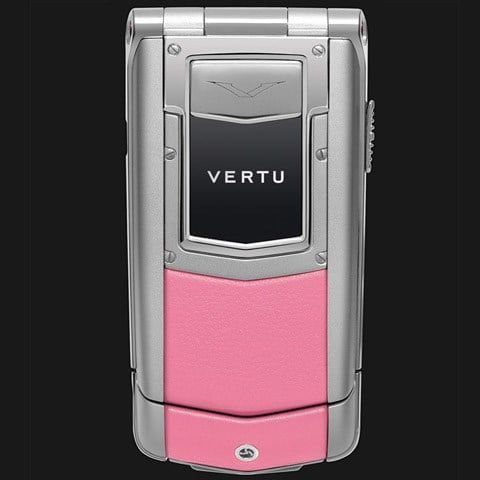 Vertu Ayxta Sapphire Keys Pink Leather