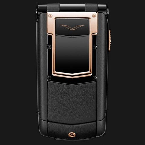 Vertu Ayxta Pure Black Red Gold Mixed