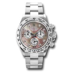 Đồng hồ Rolex White Gold Cosmograph Daytona Dark Mother-Of-Pearl Diamond Dial 116509 dkltmd 40mm
