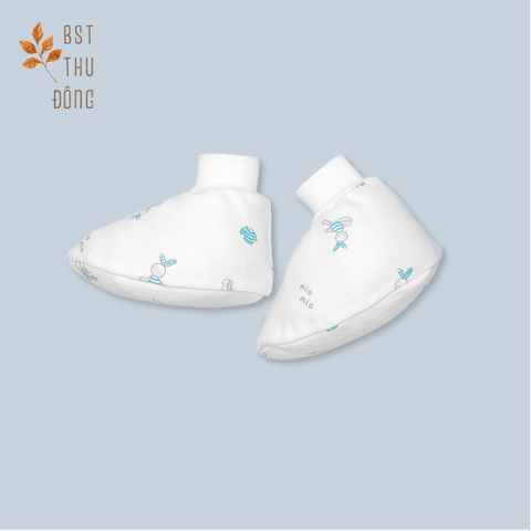 Bao chân bo Thỏ dày xanh