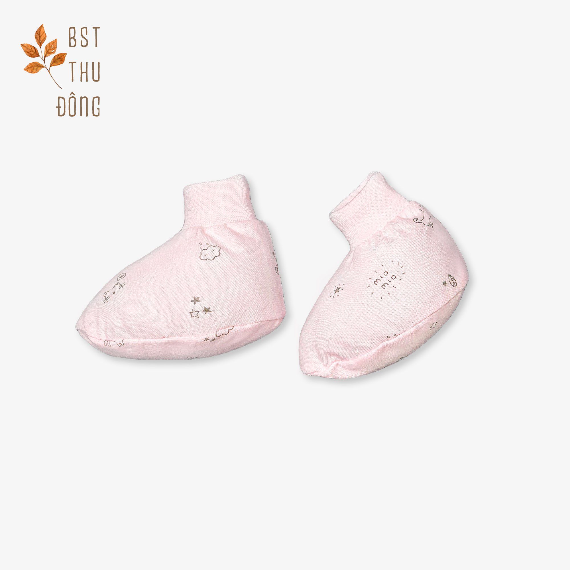 Bao chân bo Mèo Mây dày hồng