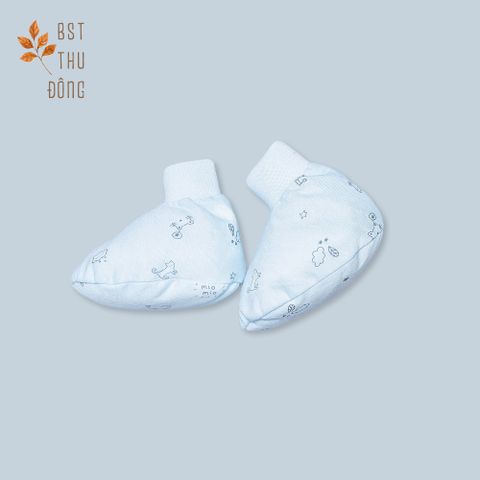 Bao chân bo Mèo Mây dày xanh