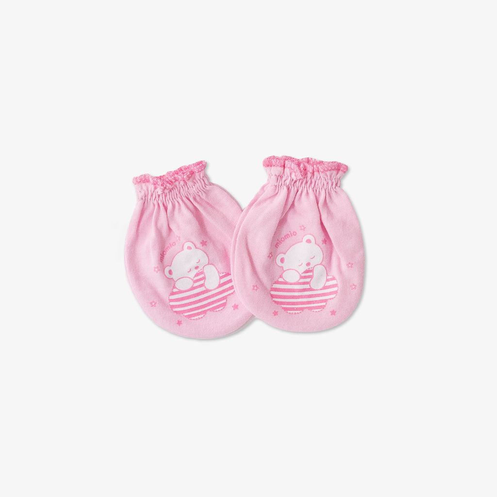 Set 2 đôi Bao tay bèo Gấu Mây hồng