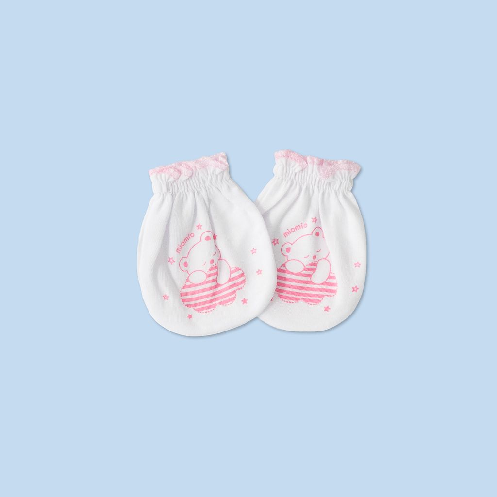 Set 2 đôi Bao tay bèo Gấu Mây hồng
