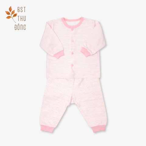 Bộ đông nút giữa Sọc hồng