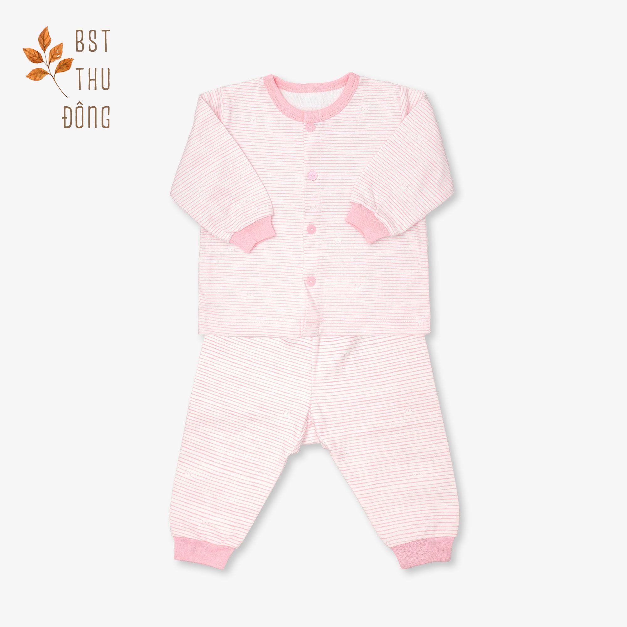 Bộ đông nút giữa Sọc hồng