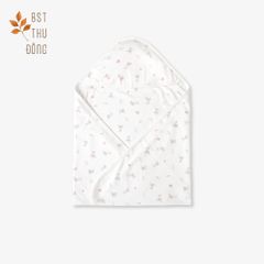 Tấm quấn sơ sinh 2 lớp Thỏ hồng