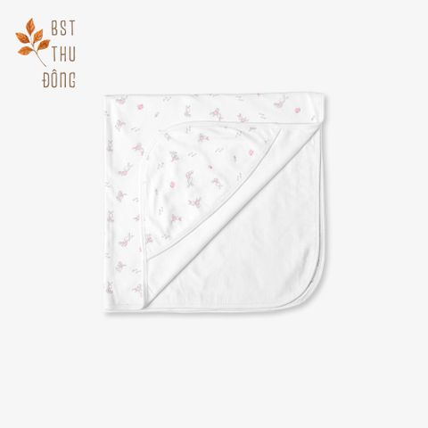 Tấm quấn sơ sinh 2 lớp Thỏ hồng