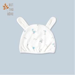 Nón sơ sinh dày Thỏ xanh