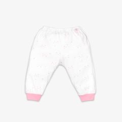 Quần sơ sinh dài bo Mặt mèo hồng