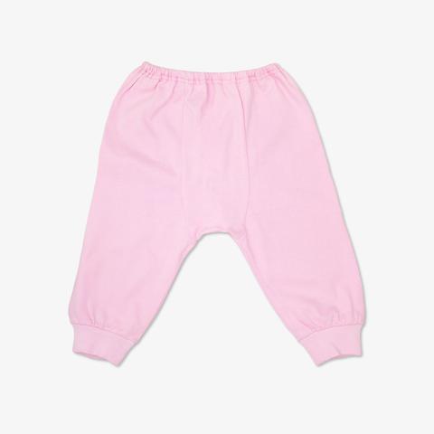 Quần sơ sinh dài trơn hồng