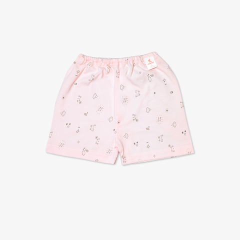 Quần sơ sinh ngắn Mèo Mây hồng