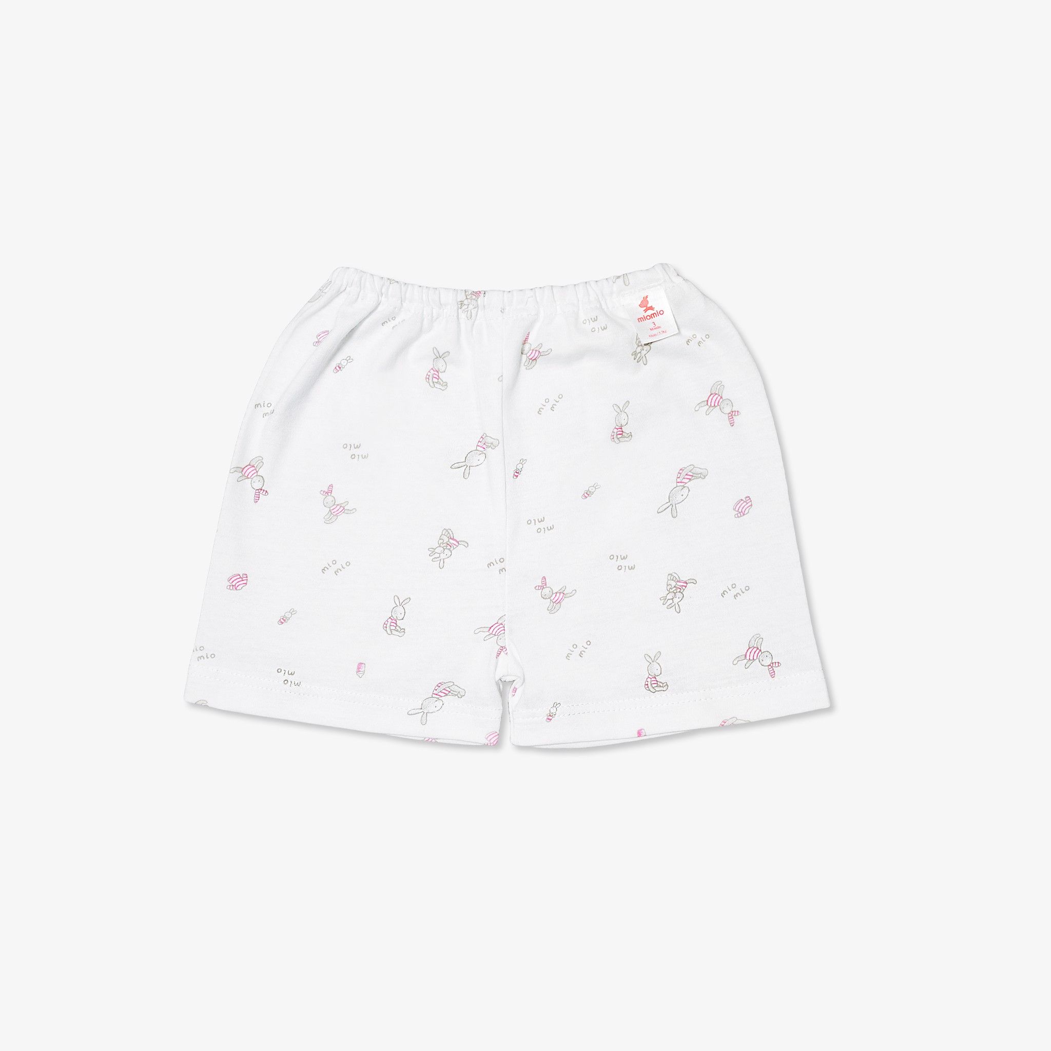 Quần sơ sinh ngắn Thỏ hồng