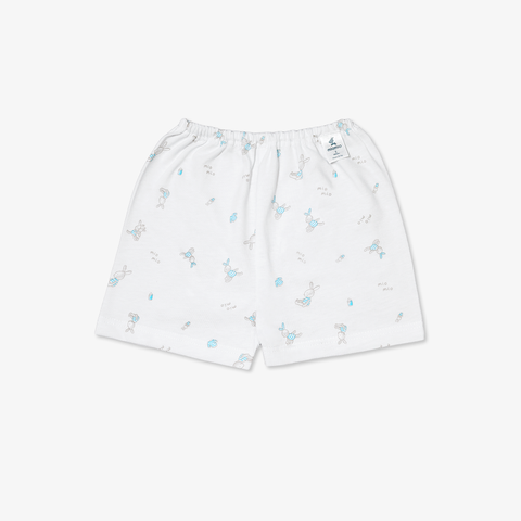 Quần sơ sinh ngắn Thỏ xanh