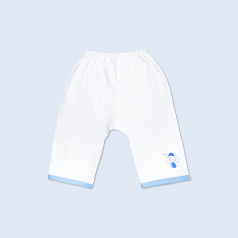 Quần sơ sinh đáy liền Thỏ Chó Trắng Xanh