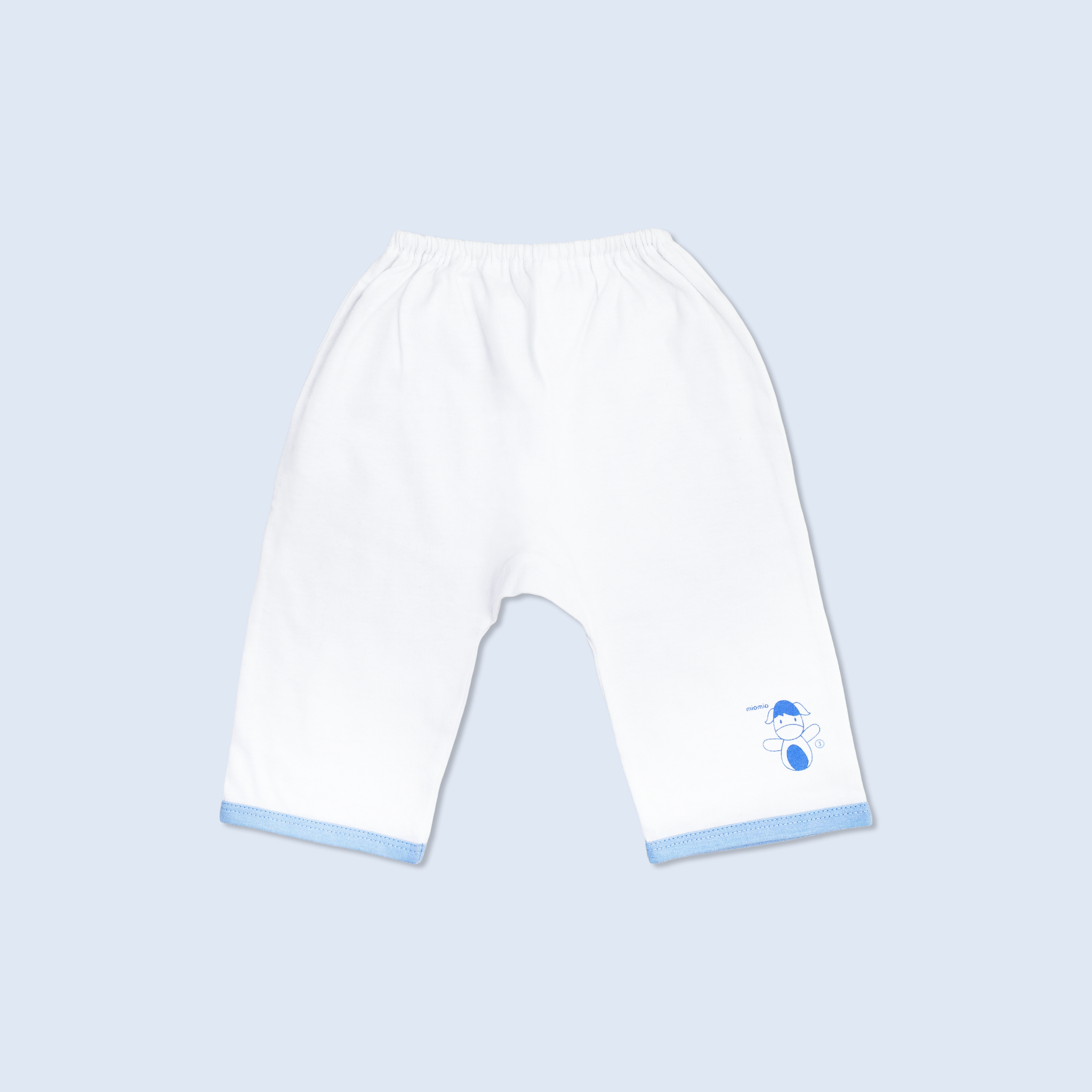 Quần sơ sinh đáy liền Thỏ Chó Trắng Xanh