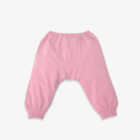 Quần sơ sinh dài Trơn Hồng Ruốc